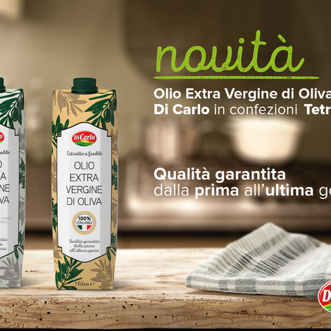 Extra virgin olive oil Di Carlo brand in Tetra Pak litre 1