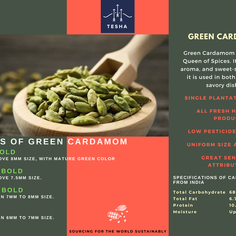 Available Green Cardamom with us