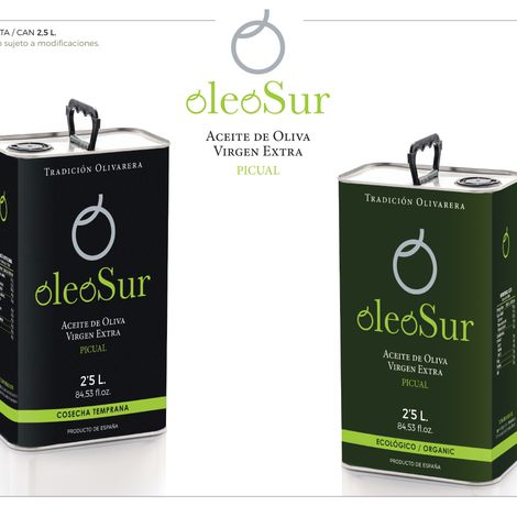 OleoSur 2,5 liter cans - Conventional & Organic EVOO