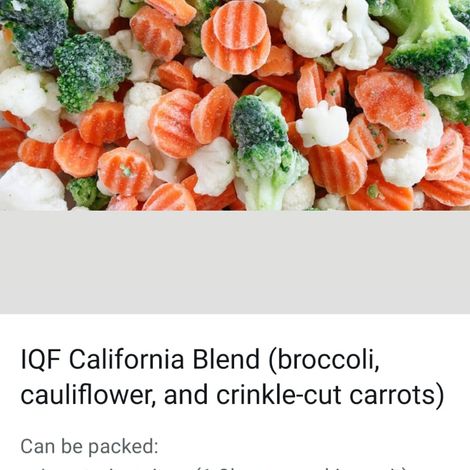 California mixed vegetables
