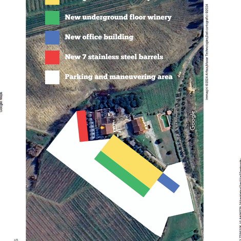 Complete creation of the project planimetry designed on Google Maps
