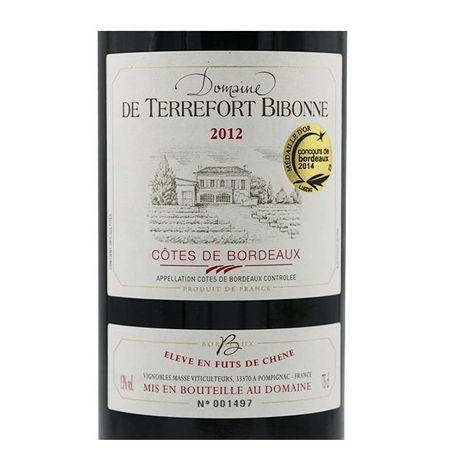 Domaine De Terrefort Bibonne_Côtes de Bordeaux Rouge_Red Wine