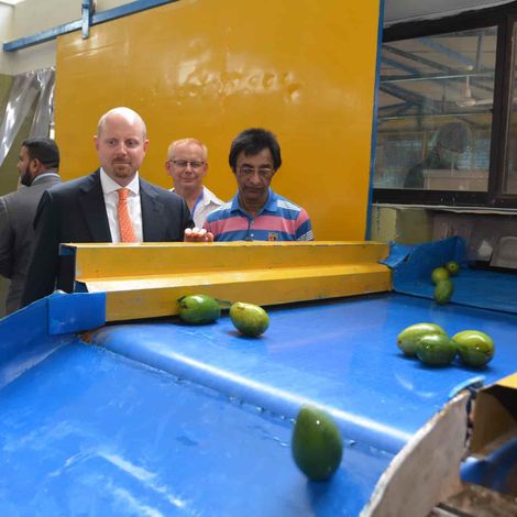 US Consular General paid a visit to our Mustafa Farms to oversee the USAID machinery.