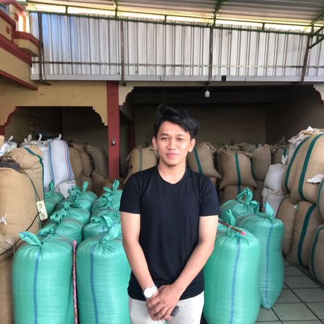 warehouse of coffee ban Java