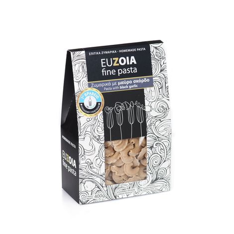 Pasta Rigati with Black Garlic