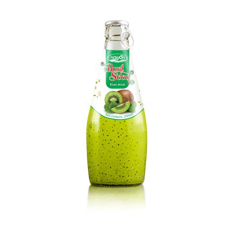 290ml NAWON Bottle Basil seed drink with Fruit juice.