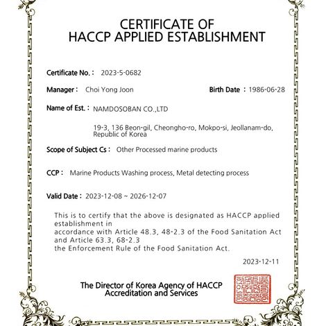 HACCP Certification
