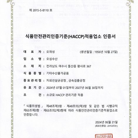 HACCP Certification