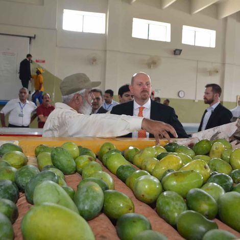 US Consular General paid a visit to our Mustafa Farms to oversee the USAID machinery.