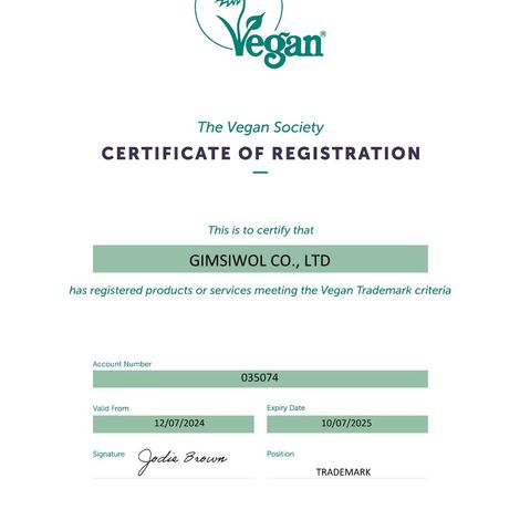 Vegan Certification