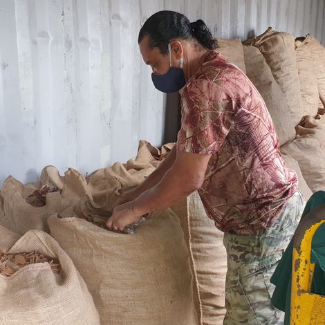 Preparing cinnamon bark for export.jpg