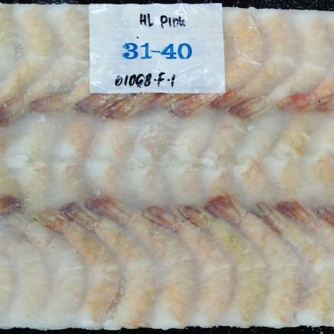 Seacaught_Pink Shrimp_Metapenaeus AffinisPink__HLSO_31/40_Block Frozen