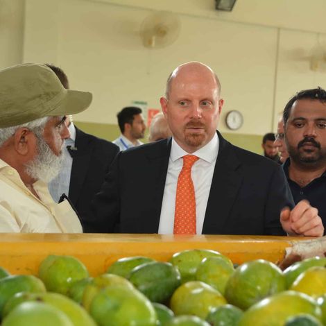 US Consular General paid a visit to our Mustafa Farms to oversee the USAID machinery.