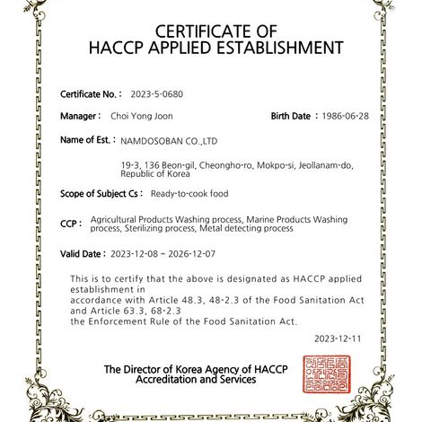 HACCP Certification