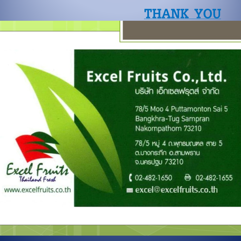 Excel Fruits Co., Ltd. (บริษัท เอ็กเซล ฟรุตส์ จำกัด)