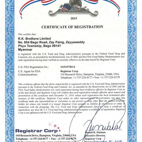 US FDA Registration
