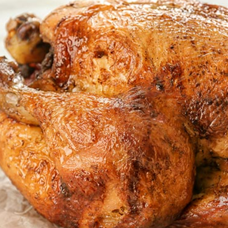 whole chicken skin on