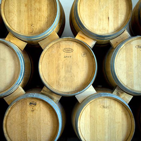 Bodegas Arrayan wine barrel storage