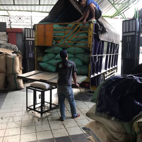 warehouse of Coffee Bean Java