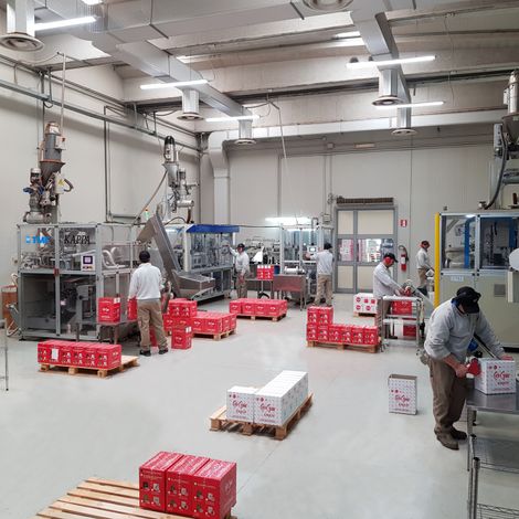 Pods and capsules production department