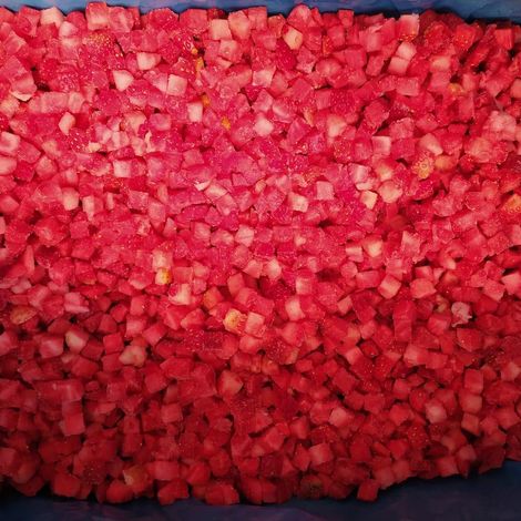 IQF Frozen Diced Egyptian Strawberry