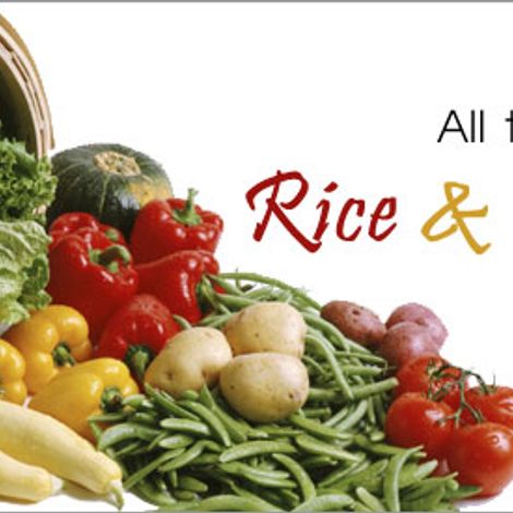 All types of Rice and Vegetables