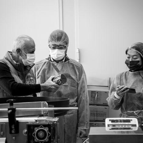 Some Korean clients during bottling
