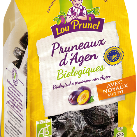 Pruneaux d'Agen bio avec noyaux