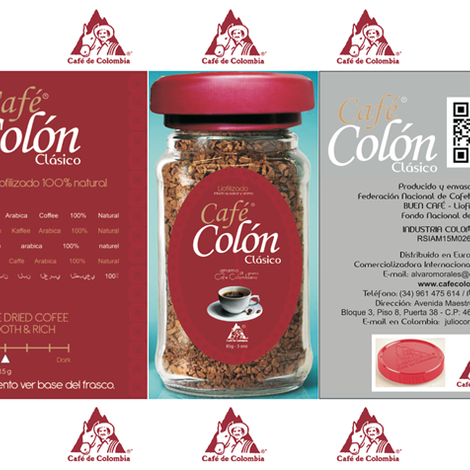 Café Soluble Liofilizado marca "Café Colón"