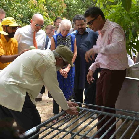 US Consular General paid a visit to our Mustafa Farms to oversee the USAID machinery.
