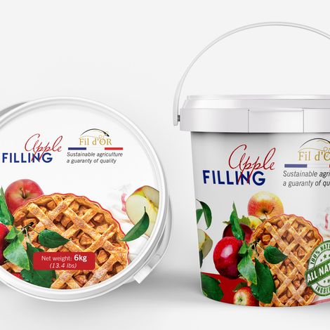 Fil d'Or apple fruit filling with pieces