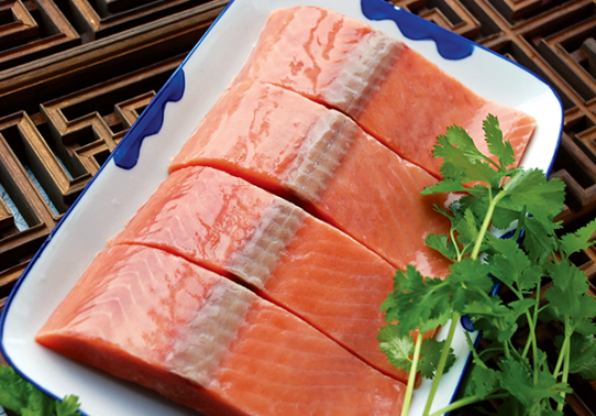 Salmon from 중국 supplied by Dalian Zhengjun Foodstuffs Co., Ltd - Portion 연어