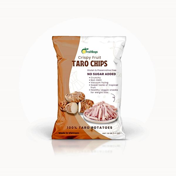 Crispy Taro Chips - FruitBuys Vietnam +84-919739589 from Vietnam supplied by FruitBuys Vietnam - Potato Chips