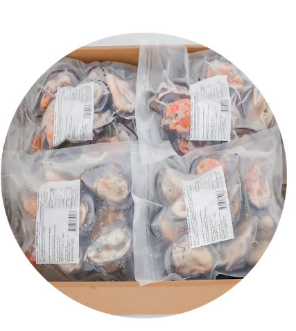 Mussels from 그리스 supplied by Carthage Crabs - Whole (=In Shell=Unshucked) 냉동 홍합