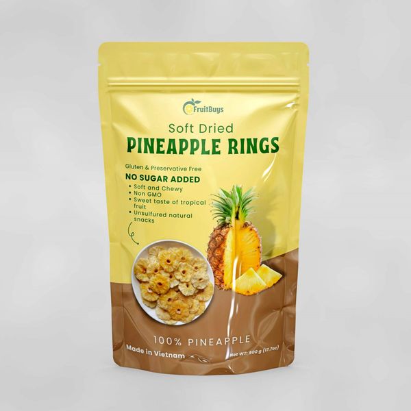 Dried Pineapple No Sugar Added - FruitBuys Vietnam +84-919739589 from 베트남 supplied by FruitBuys Vietnam - As per customer's request 말린 파인애플