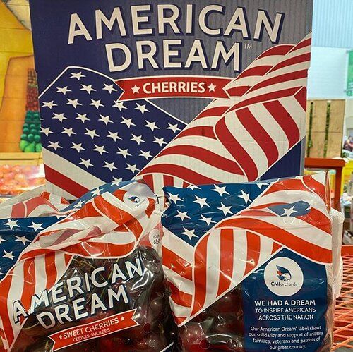 Cherries from United States supplied by TMK PRODUCE - Dark Red Fresh Sweet Cherry