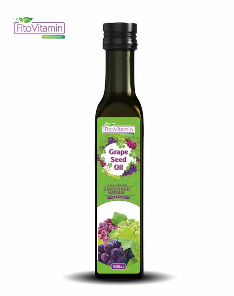 Grapeseed Oil from Ukraine supplied by “ZHEMCHUZHYNA POLESSIA” TM (POLESSIAN PEARL) - As per customer's request Grapeseed Oil