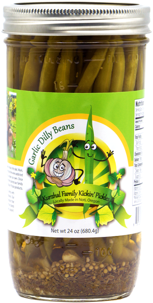 Pickled Green beans from 미국 supplied by Kurzhal Family Kickin’ Pickles - Jar 생두 가공품
