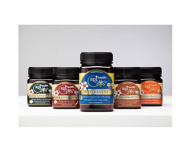 Manuka Honeys with added bee venom VENZ from 뉴질랜드 supplied by ApiHealth NZ Ltd - MGO 100 꿀