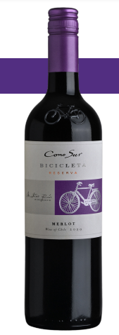 Cono Sur Bicecleta Reserva Merlot 2020 from Chile supplied by Cono Sur Vineyards & Winery - Red Wine