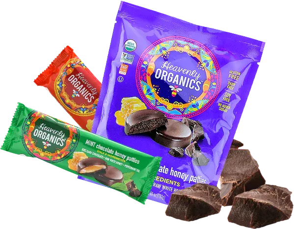 Chocolate Honey Patties from 미국 supplied by HEAVENLY ORGANICS - Sweet Chocolate 초콜릿