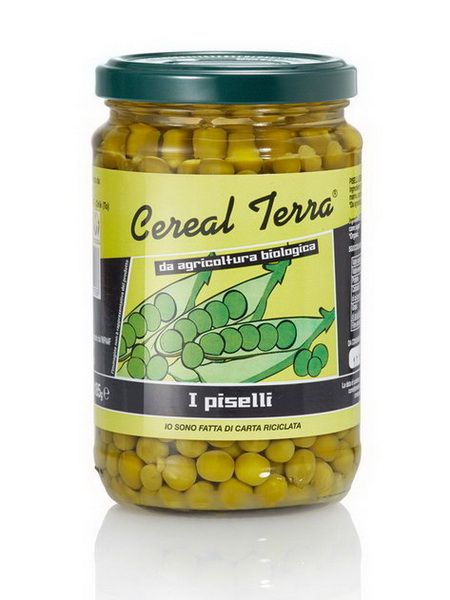 Fine Peas in Water from 이탈리아 supplied by CEREAL TERRA - Green 완두콩 가공품