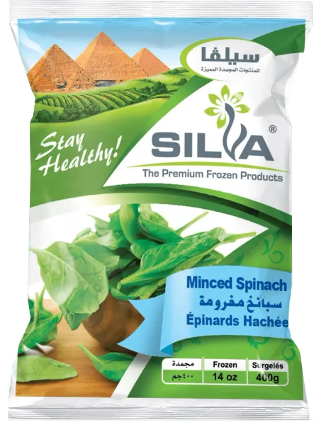 Spinach from Egypt supplied by Silva for Food Industry S.A.E. - Minced Fresh Spinach