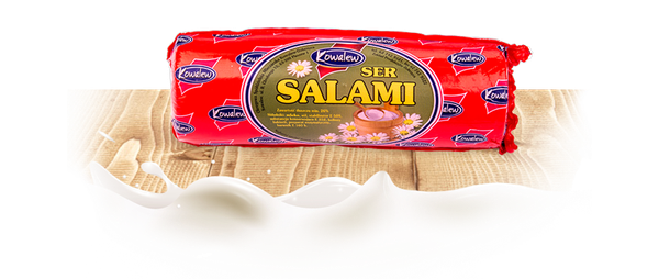 Full-Fat Salami Cheese from Poland supplied by Okręgowa Spółdzielnia Mleczarska Kowalew-Dobrzyca - Log-shape Other Cheese