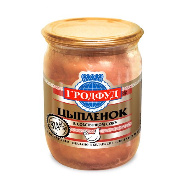 Canned Chicken Meat from 벨라루스 supplied by KVINFOOD, LLC - Easy Open 닭고기 가공품