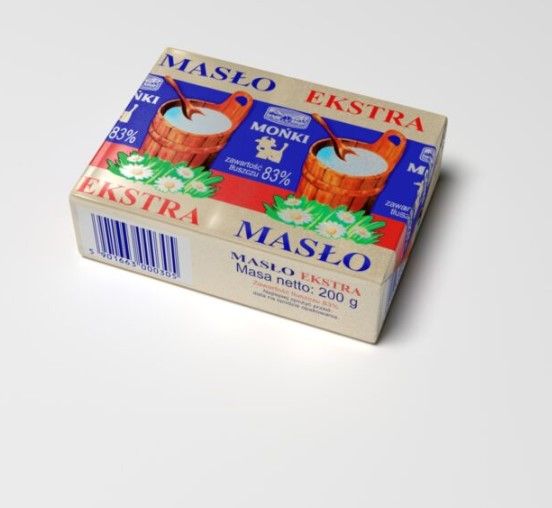 Cow Milk Butter from 폴란드 supplied by MSM Monki - Block 우유버터