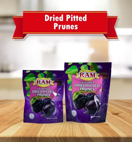 Dried Pitted Prunes from 필리핀 supplied by Ram Food Products, Inc. - Vacuum Packed (=VAC) 프룬