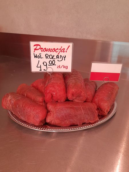 Rolady from 폴란드 supplied by Przedsiębiorstwo Wielobranżowe "ARAD" Wołczyk, Szpak - Boneless  (=Without Bone=Deboned) 신선 소고기(뼈 없음)