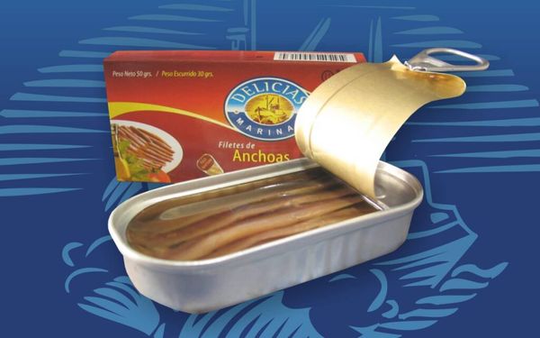Anchovy Fillets in Sunflower Oil from 아르헨티나 supplied by Delicias S.A. - Can 통조림 또는 병에 든 멸치