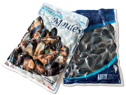 Mussels from Chile supplied by St Andrews S.A. - 60-80 pcs/kg Frozen Mussel